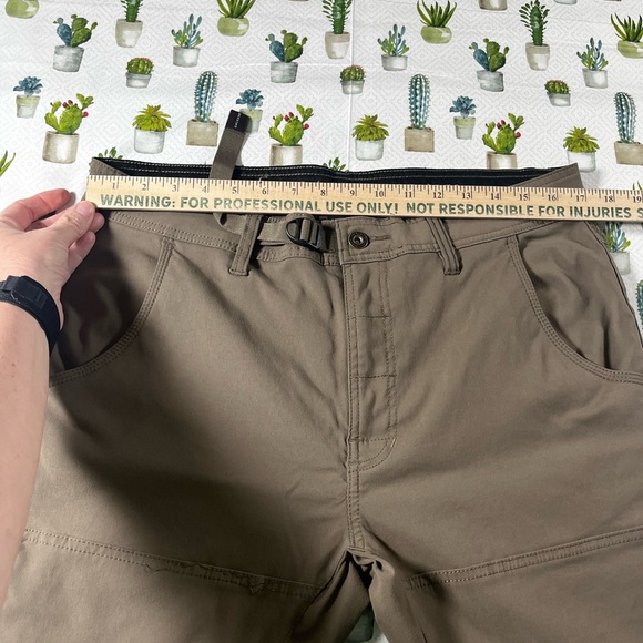 PrAna Breathe Straight Fit Brown Men’s Pants 36X34 Vented Cargo Stretchy - Picture 9 of 16